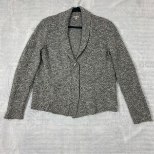 J. Jill Cardigan Short Length Sz Medium Wool Alpaca Single Button Sweater